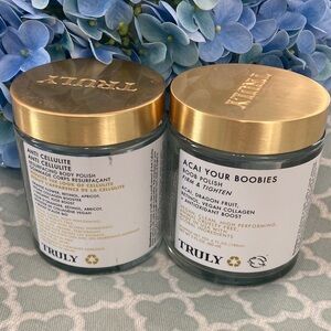 Empty Truly Containers Anti Cellulite and Açaí Your Boobies
